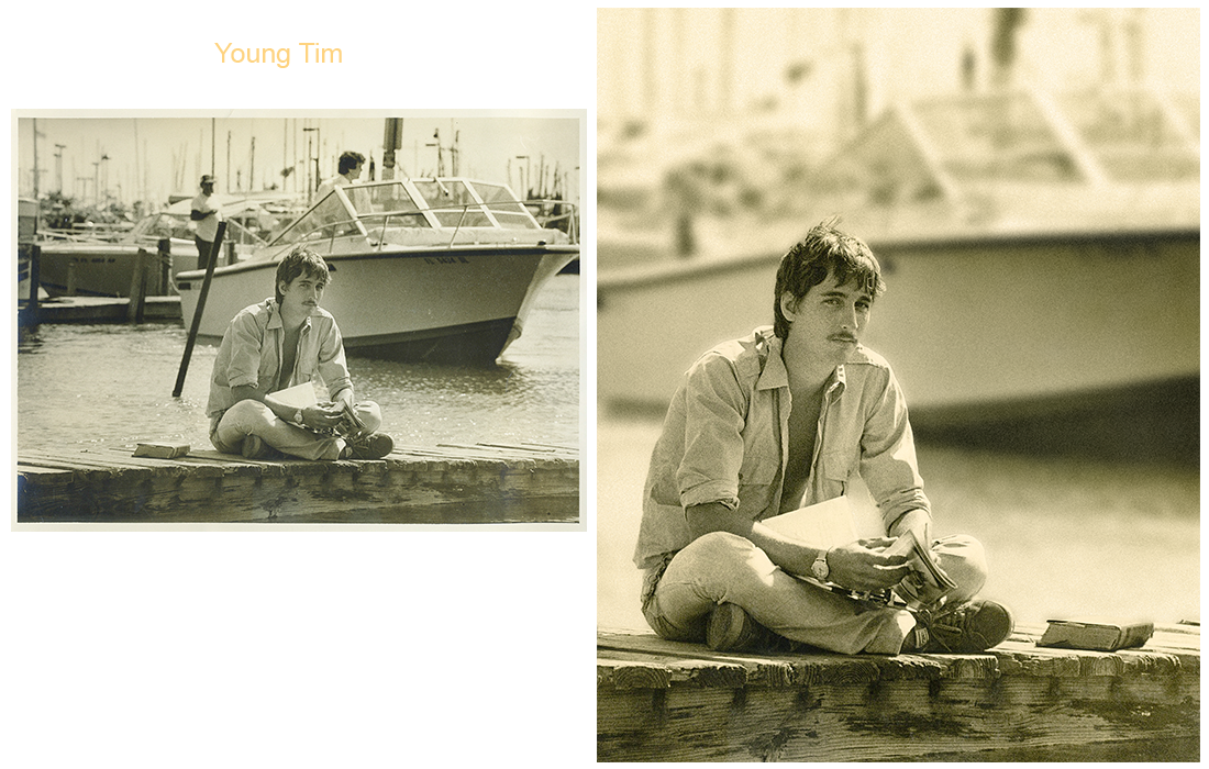 Young Tim before and after